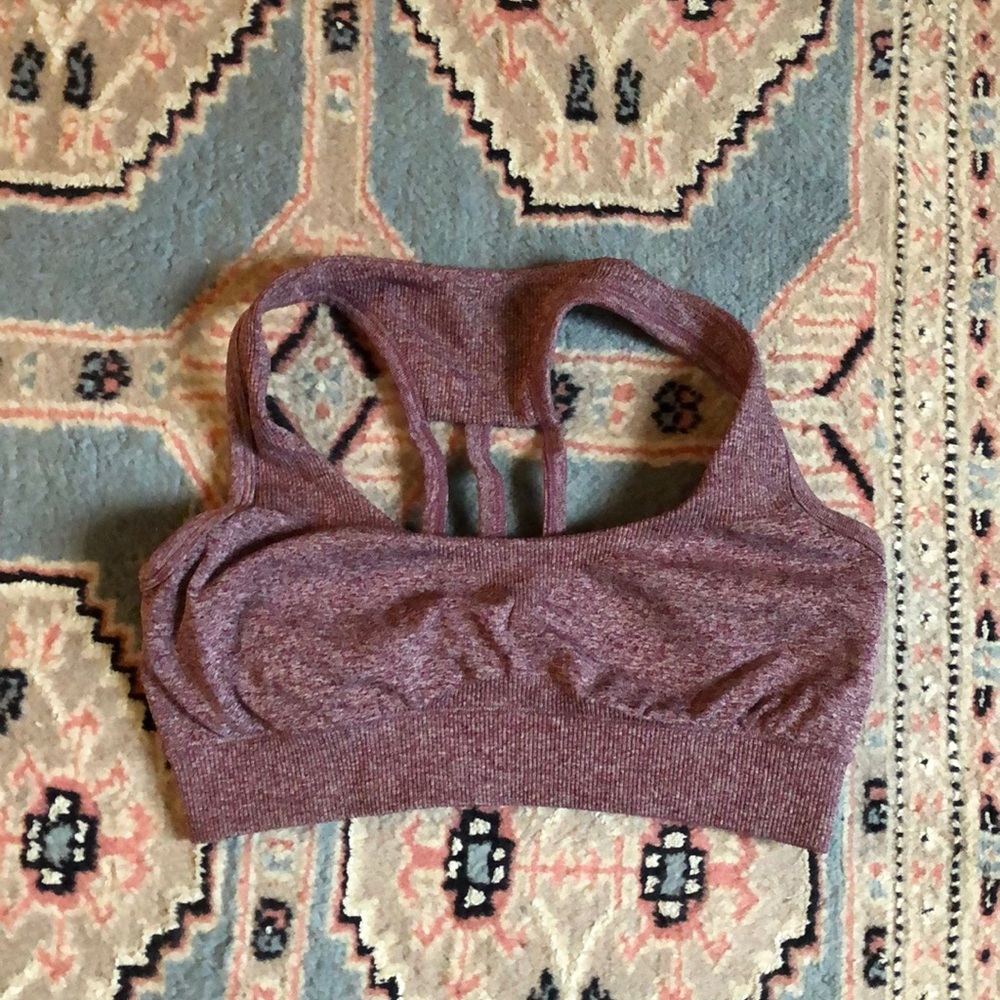 Forever 21 purple marled sports bra